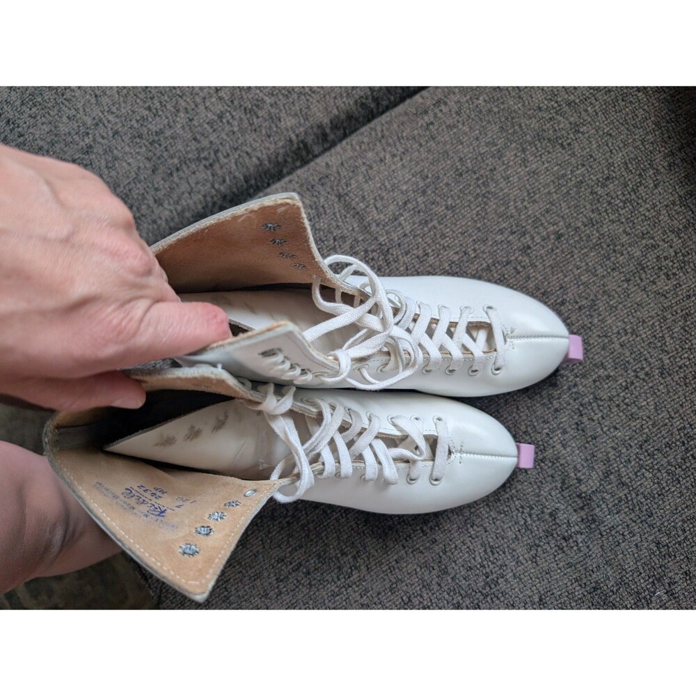 Riedell Figure Ice Skates White Women's Size 7 Lace Closure Winter Sports - Picture 7 of 11